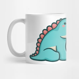Cute Chubby Stegosaurus, Love, Dinosaur Mug
